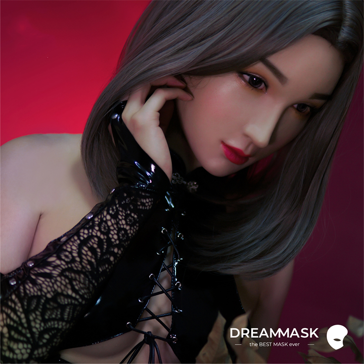 新作登場！！超絶美顏　M20鈴蘭Lillyちゃん　フィメールマスク　ハーフマスク　メイク付き　眉毛の植毛選択可能　高級シリコン素材　半面/全頭マスク　超リアル肌触り　男の娘　マスクフェチ　女装用品　CDCOSER通販　女装子グッズ　全国送料無料-18