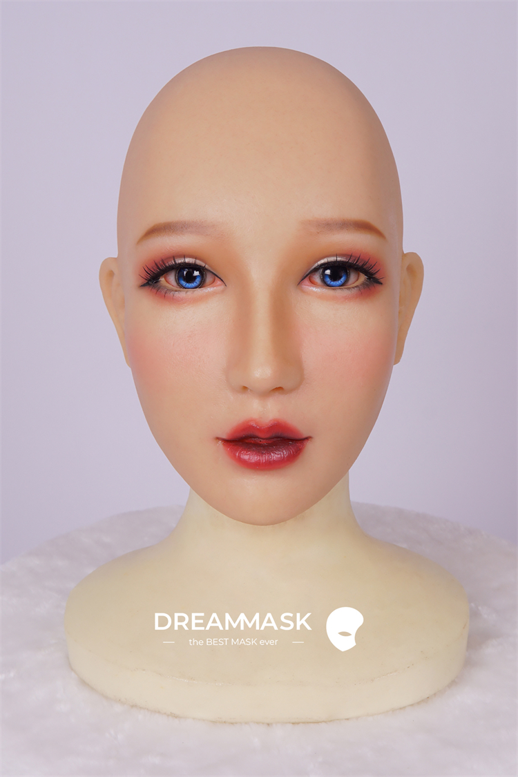 正規品保証　超絶美顏‼鈴蘭Lillyちゃん（アップグレード版）M20フィメールマスク　メイク付き　眉毛の植毛選択可能　ハーフマスク選択可能　高級シリコン素材　半面/全頭マスク　超リアル肌触り　男の娘　マスクフェチ　女装用品　CDCOSER通販　女装子グッズ　全国送料無料-12