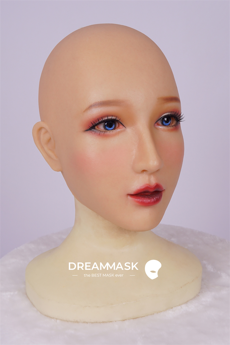 正規品保証　超絶美顏‼鈴蘭Lillyちゃん（アップグレード版）M20フィメールマスク　メイク付き　眉毛の植毛選択可能　ハーフマスク選択可能　高級シリコン素材　半面/全頭マスク　超リアル肌触り　男の娘　マスクフェチ　女装用品　CDCOSER通販　女装子グッズ　全国送料無料-14