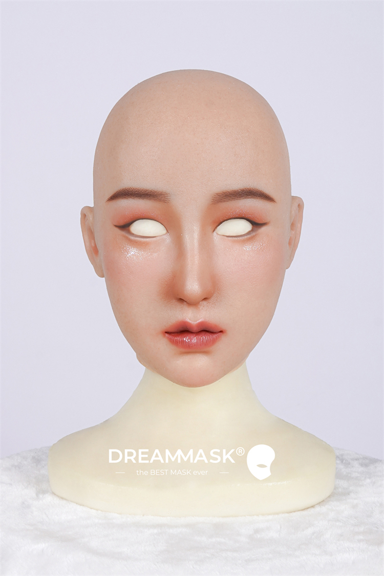 新登場！！可愛い美少女顔　琉璃・NinaちゃんM22　全頭フィメールマスク　顔メイク付き　眉毛の植毛選択可能　高級シリコン素材　超リアル肌触り　男の娘　マスクフェチ　女装変装用品　CDCOSER通販　女装子グッズ　全国送料無料　おまけの良質のウィッグあり-16