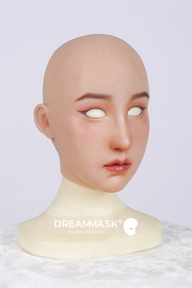 新登場！！可愛い美少女顔　琉璃・NinaちゃんM22　全頭フィメールマスク　顔メイク付き　眉毛の植毛選択可能　高級シリコン素材　超リアル肌触り　男の娘　マスクフェチ　女装変装用品　CDCOSER通販　女装子グッズ　全国送料無料　おまけの良質のウィッグあり-17