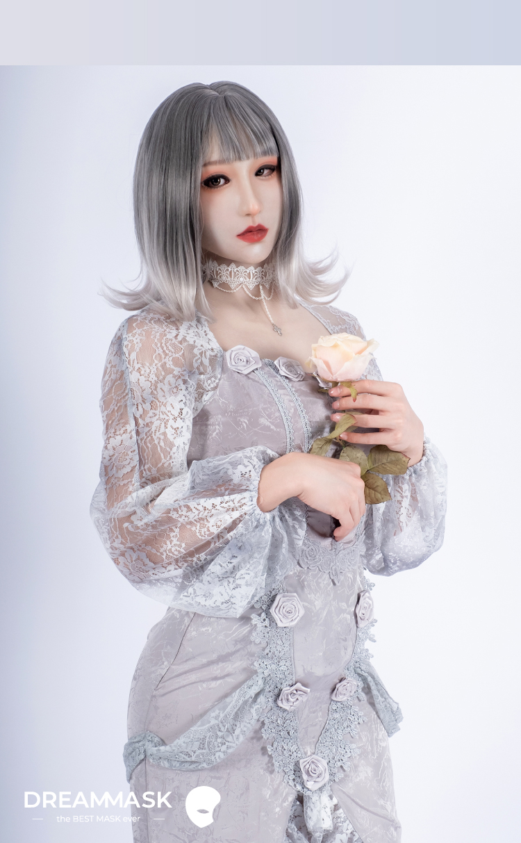 新登場！！可愛い美乳美少女顔　琉璃・NinaちゃんM22　全頭フィメールマスク＆シリコン充填乳房付き　B/Eカップ相当乳房　顔メイク付き　眉毛の植毛選択可能　高級シリコン素材　超リアル肌触り　男の娘　マスクフェチ　女装変装用品　CDCOSER通販　女装子グッズ　正規品保証　全国送料無料　おまけの良質のウィッグあり-13