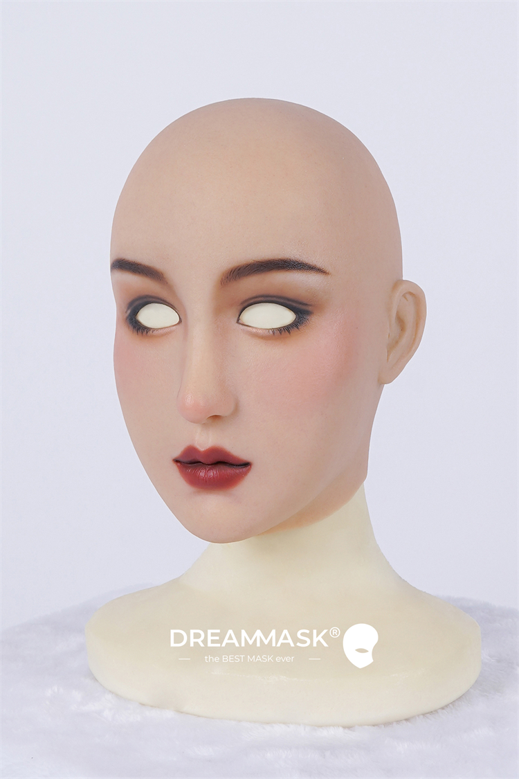 新登場！！可愛い美乳美少女顔　琉璃・NinaちゃんM22　全頭フィメールマスク＆シリコン充填乳房付き　B/Eカップ相当乳房　顔メイク付き　眉毛の植毛選択可能　高級シリコン素材　超リアル肌触り　男の娘　マスクフェチ　女装変装用品　CDCOSER通販　女装子グッズ　正規品保証　全国送料無料　おまけの良質のウィッグあり-25