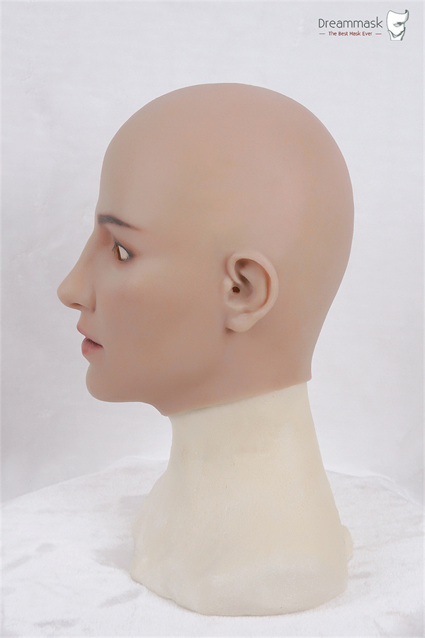 欧米風フィメールマスク　HathawayチャンM12　顏の肌が超リアル　メイク付き　DIY可能　女装用品の贅沢品　高級シリコン製　超柔らかい　着用便利　男の娘　クロスドレス　女装子グッズ　通販-8