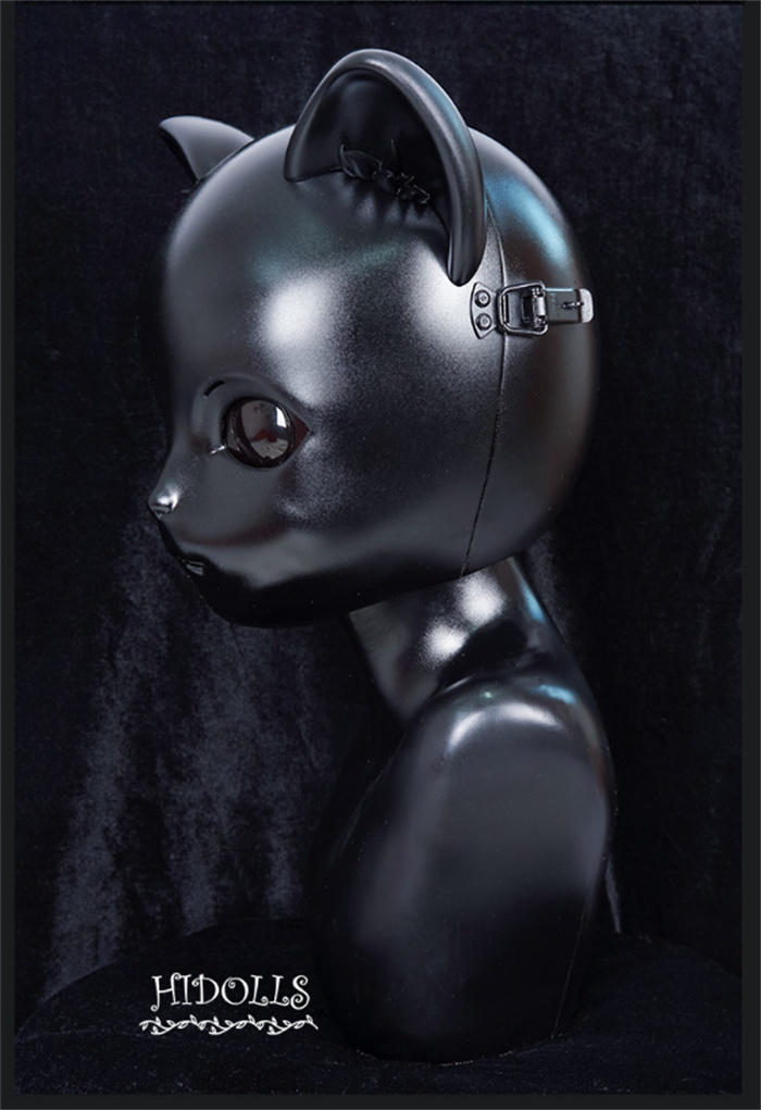 超萌え！！　HD04B　猫　黒化リリス　全頭マスク　秘密感がいっぱい　Kigurumi　送料無料-3