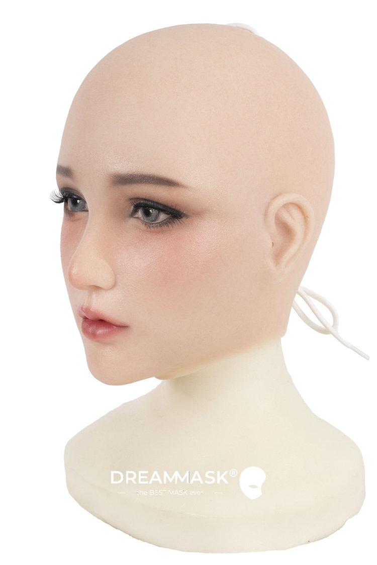 最新作のドール系の少女「チン4」晴ちゃん　Q04G2「Sugar Girlメイク」/Q04G3「スイートメイク」　セクシー純欲少女　可愛がる顔　瞳無/付き　アジア美人顏　メイク付き　女装フェイススキン　半面/ファスナー付き/紐結びタイプ　可愛くなりたい女装子必見　正規品保証　cdcoser通販　全国送料無料-4