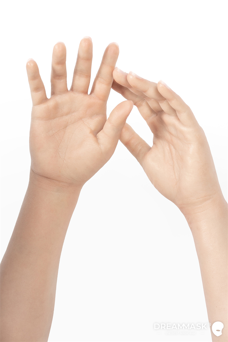 高品質　超リアル美人の手袋H02（右手+左手）　柔らかいシリコン素材　手から腕までの手袋　若い女性の腕　変装用品　正規品保証11