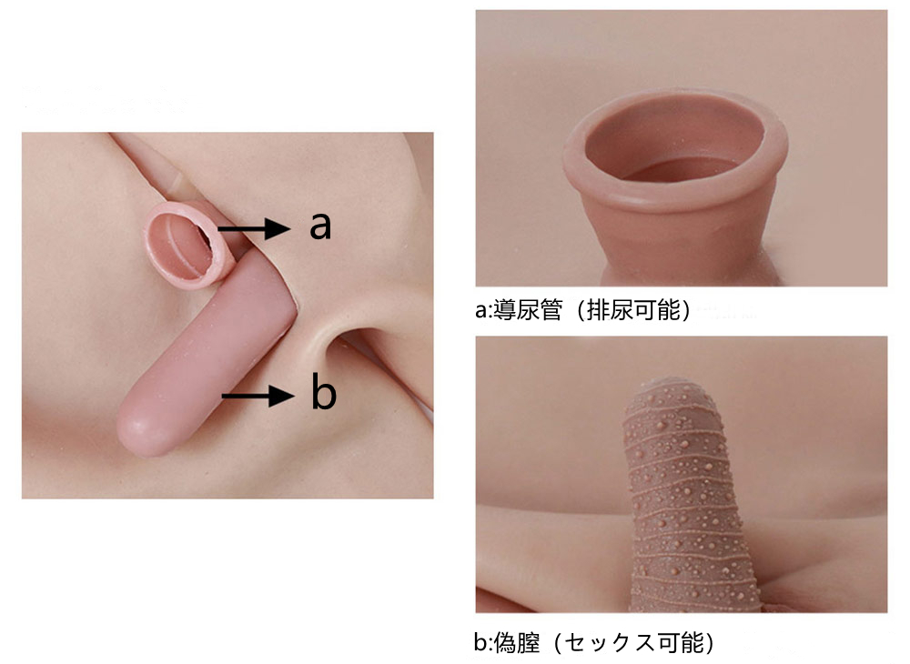 Dカップ胸相当　水着タイプの女体化スーツ　袖なし　女装外出　シリコンボディスーツ　お勧め女装用品　cdcoser通販　全国送料無料-8