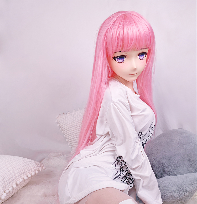 超可愛い顔!!Type G Taro　着ぐるみマスク＆ピンクウィッグセット　Rubberback　サイズオーダーメイド　正規品保証　大人気Kigurumi Mask　河妖工房製品　全国送料無料-6
