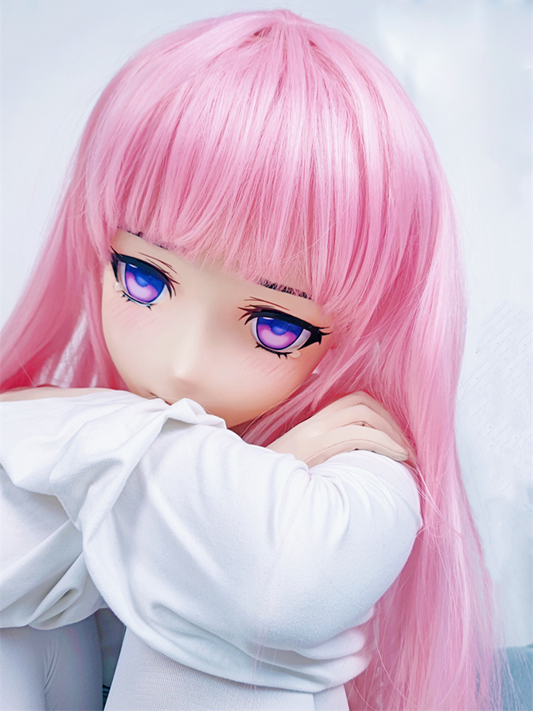 超可愛い顔!!Type G Taro　着ぐるみマスク＆ピンクウィッグセット　Rubberback　サイズオーダーメイド　正規品保証　大人気Kigurumi Mask　河妖工房製品　全国送料無料-7