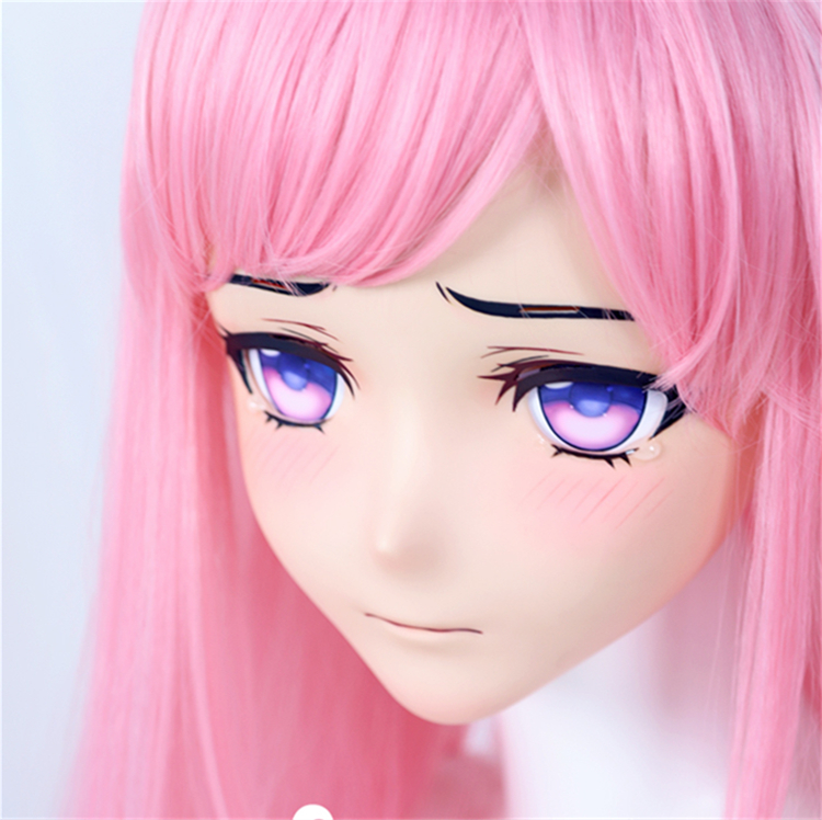 超可愛い顔!!Type G Taro　着ぐるみマスク＆ピンクウィッグセット　Rubberback　サイズオーダーメイド　正規品保証　大人気Kigurumi Mask　河妖工房製品　全国送料無料-9