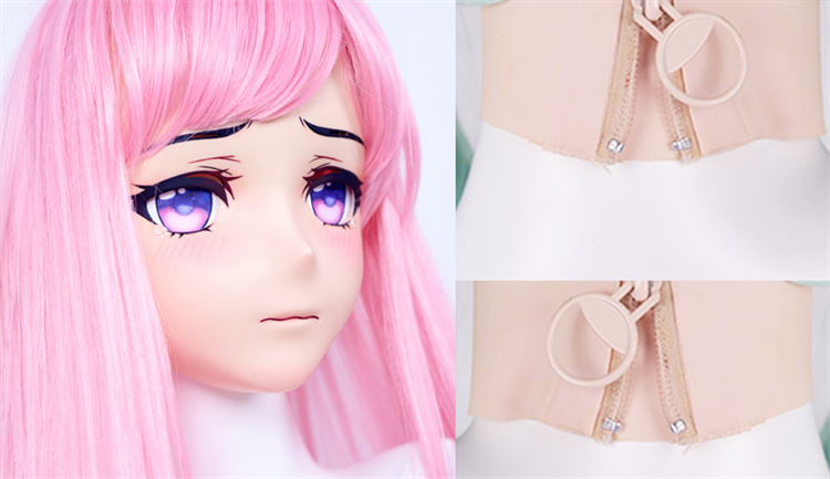 超可愛い顔!!Type G Taro　着ぐるみマスク＆ピンクウィッグセット　Rubberback　サイズオーダーメイド　正規品保証　大人気Kigurumi Mask　河妖工房製品　全国送料無料-10