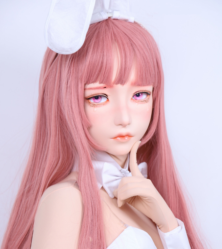 大人気Kigurumi Mask　月神-DE　着ぐるみフルヘッドマスク＆専用ウィッグセット　超可愛い顔　サイズオーダーメイド　河妖工房製品　正規品保証　全国送料無料-5