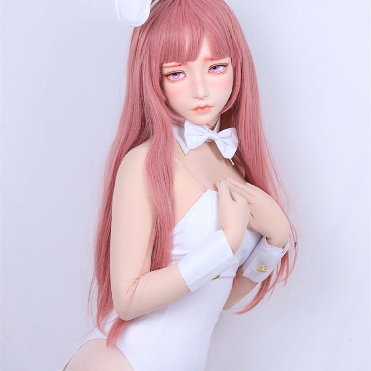 大人気Kigurumi Mask　月神-DE　着ぐるみフルヘッドマスク＆専用ウィッグセット　超可愛い顔　サイズオーダーメイド　河妖工房製品　正規品保証　全国送料無料-7