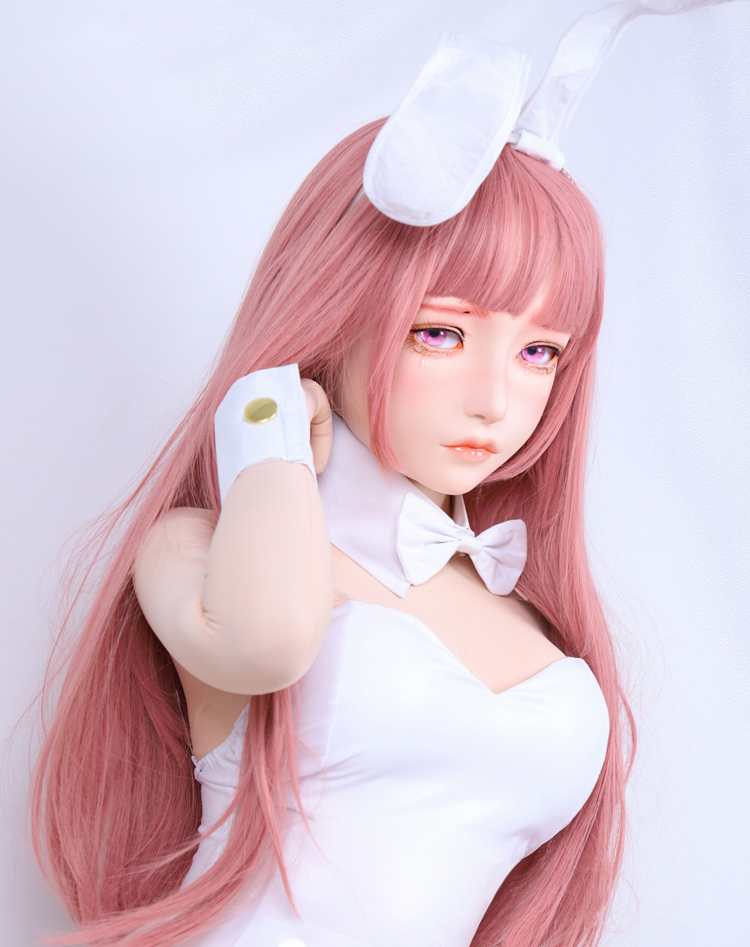 大人気Kigurumi Mask　月神-DE　着ぐるみフルヘッドマスク＆専用ウィッグセット　超可愛い顔　サイズオーダーメイド　河妖工房製品　正規品保証　全国送料無料-8