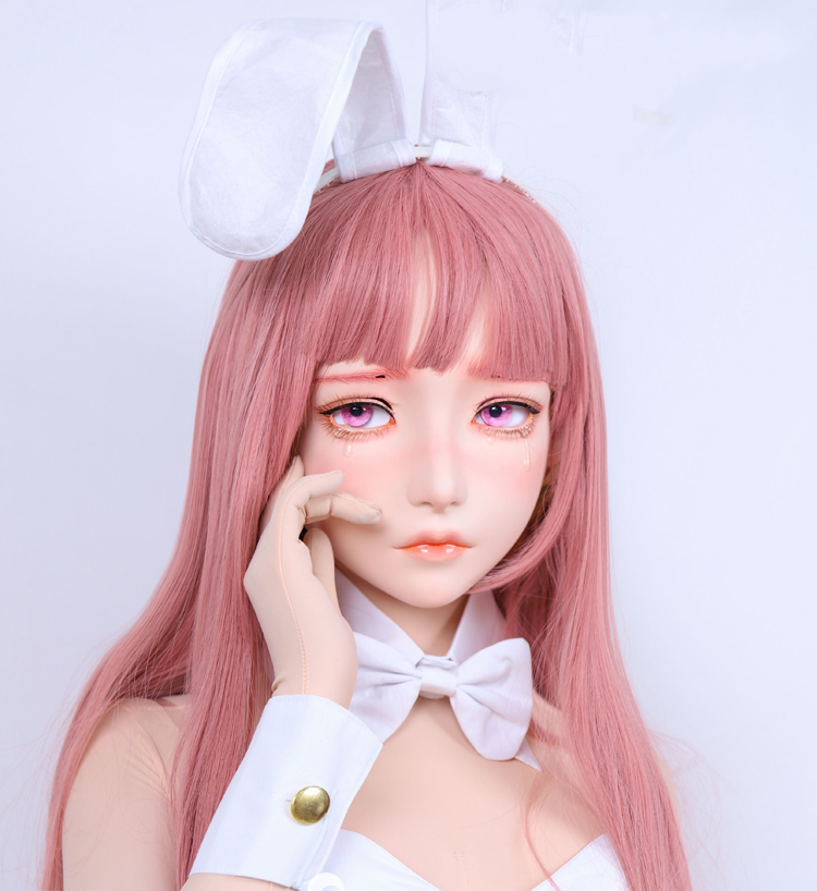 大人気Kigurumi Mask　月神-DE　着ぐるみフルヘッドマスク＆専用ウィッグセット　超可愛い顔　サイズオーダーメイド　河妖工房製品　正規品保証　全国送料無料2