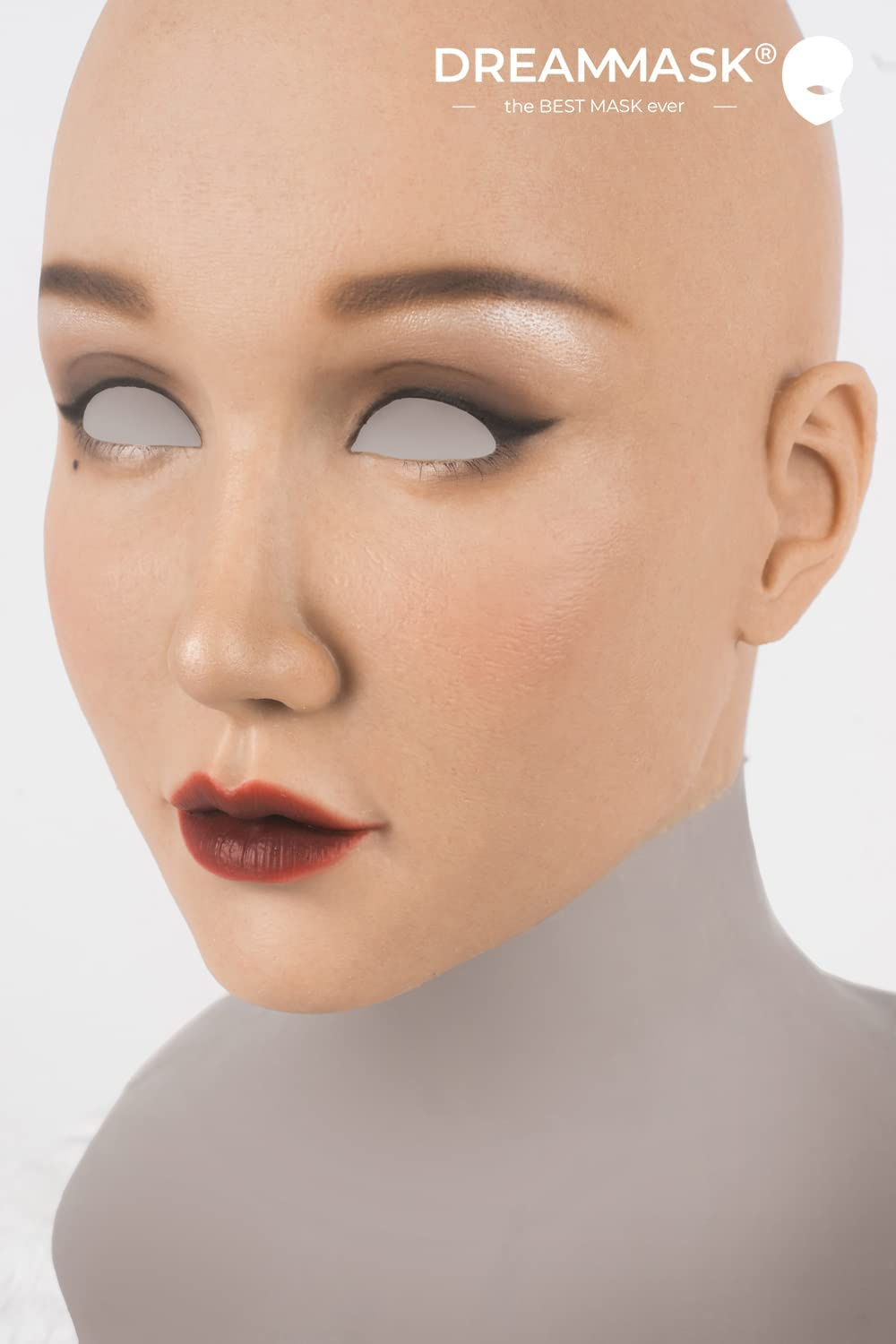 新品登場‼M25　アビゲイル(Abigale) 超リアル　シリコン製フィメールマスク　フルヘッド／上胸付き／Dカップ胸付き　医療用シリコン素材　メイク付き　フィット感がすごいフィメールマスク　正規品保証　全国送料無料-7