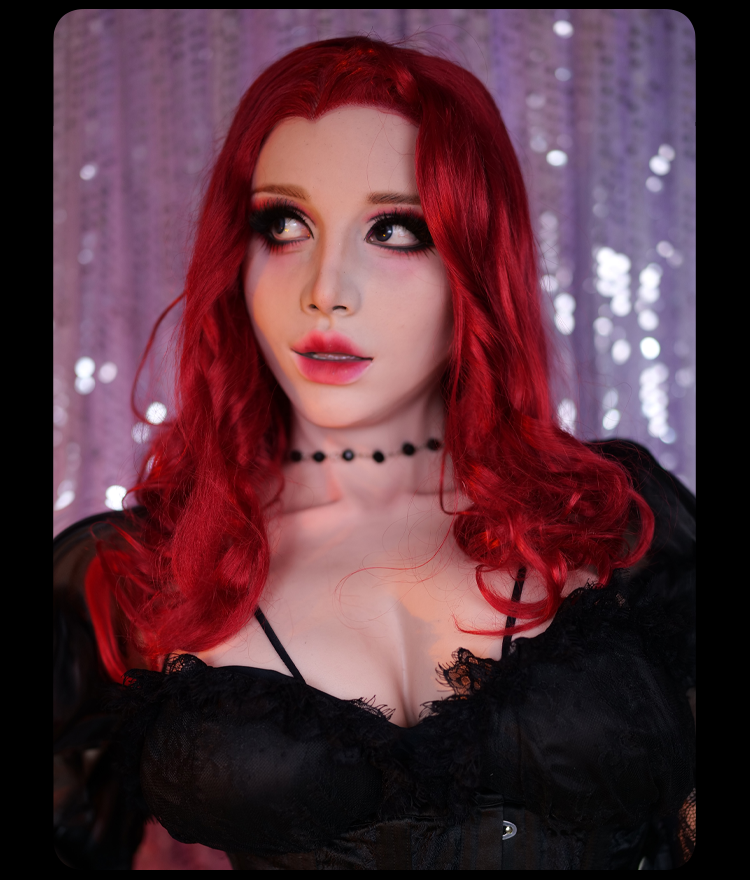 「七つの大罪」“Devil Luxuria”愛と欲望の化身　高品質シリコンフィメールマスク　セクシー I Cupおっぱい一体型　高弾性綿＆シリコン充填胸　メイク付き　超リアル　正規品保証　CDCOSER通販　全国送料無料-12