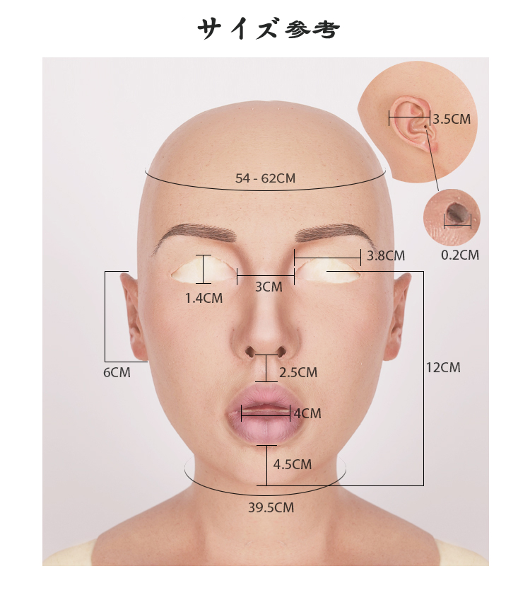 新品登場“Molly S”欧米美人　高品質シリコンフィメールマスク　超リアル　メイク付き　眉毛植毛　正規品保証　CDCOSER通販　全国送料無料-2