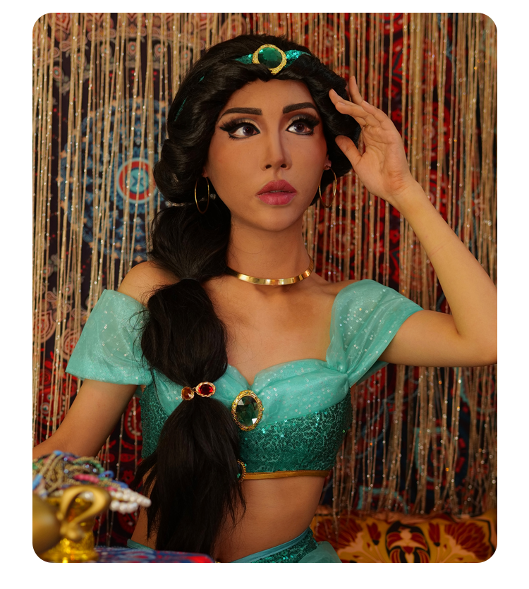新品登場“Molly S”欧米美人　高品質シリコンフィメールマスク　超リアル　メイク付き　眉毛植毛　正規品保証　CDCOSER通販　全国送料無料-1