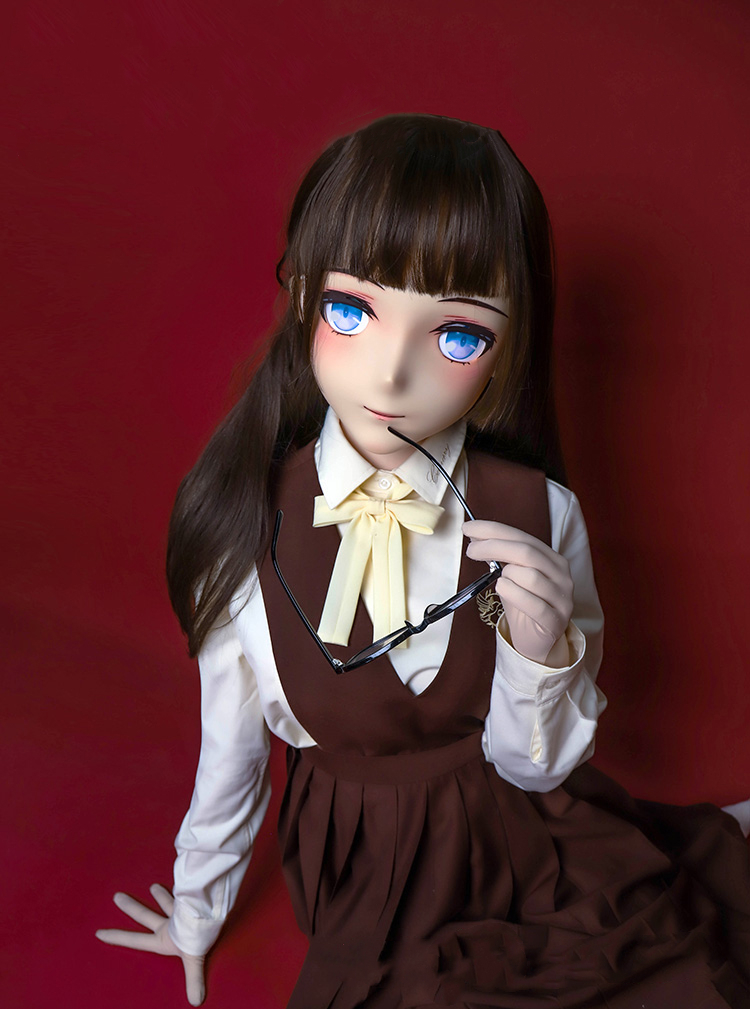 超可愛い顔!!　Type G CoCo 　着ぐるみマスク＆専用ウィッグセット　Rubberback　サイズオーダーメイド　正規品保証　大人気Kigurumi Mask　河妖工房製品　全国送料無料-3