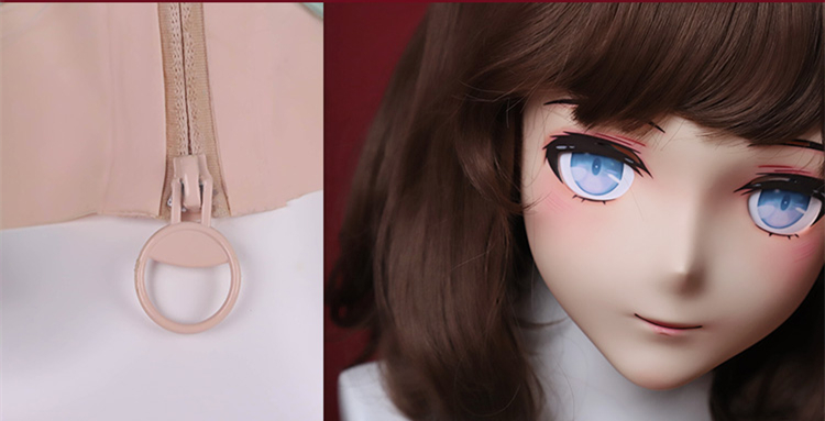 超可愛い顔!!　Type G CoCo 　着ぐるみマスク＆専用ウィッグセット　Rubberback　サイズオーダーメイド　正規品保証　大人気Kigurumi Mask　河妖工房製品　全国送料無料-7