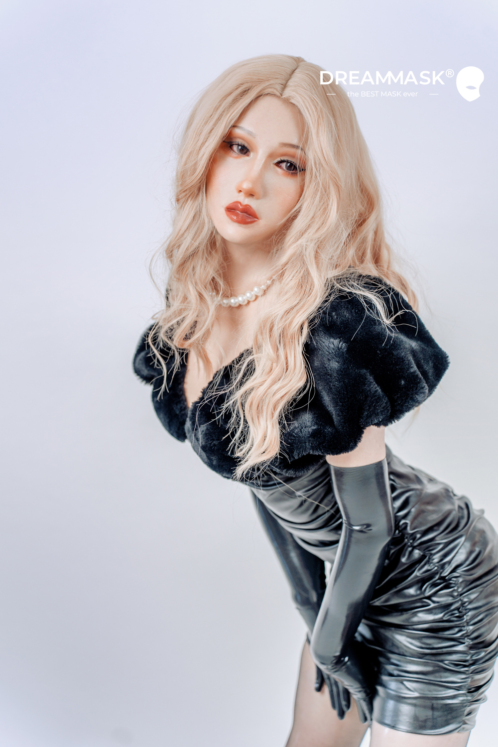 M25+ アビゲイル(Abigale)Plus　超リアル　シリコン製フィメールマスク　フルヘッド／上胸付き／Dカップ胸付き　アップグレード版医療用シリコン素材　植毛の眉毛　メイク付き　フィット感がすごいフィメールマスク　正規品保証-37