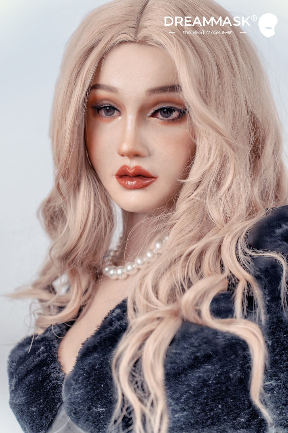 M25+ アビゲイル(Abigale)Plus　超リアル　シリコン製フィメールマスク　フルヘッド／上胸付き／Dカップ胸付き　アップグレード版医療用シリコン素材　植毛の眉毛　メイク付き　フィット感がすごいフィメールマスク　正規品保証-39