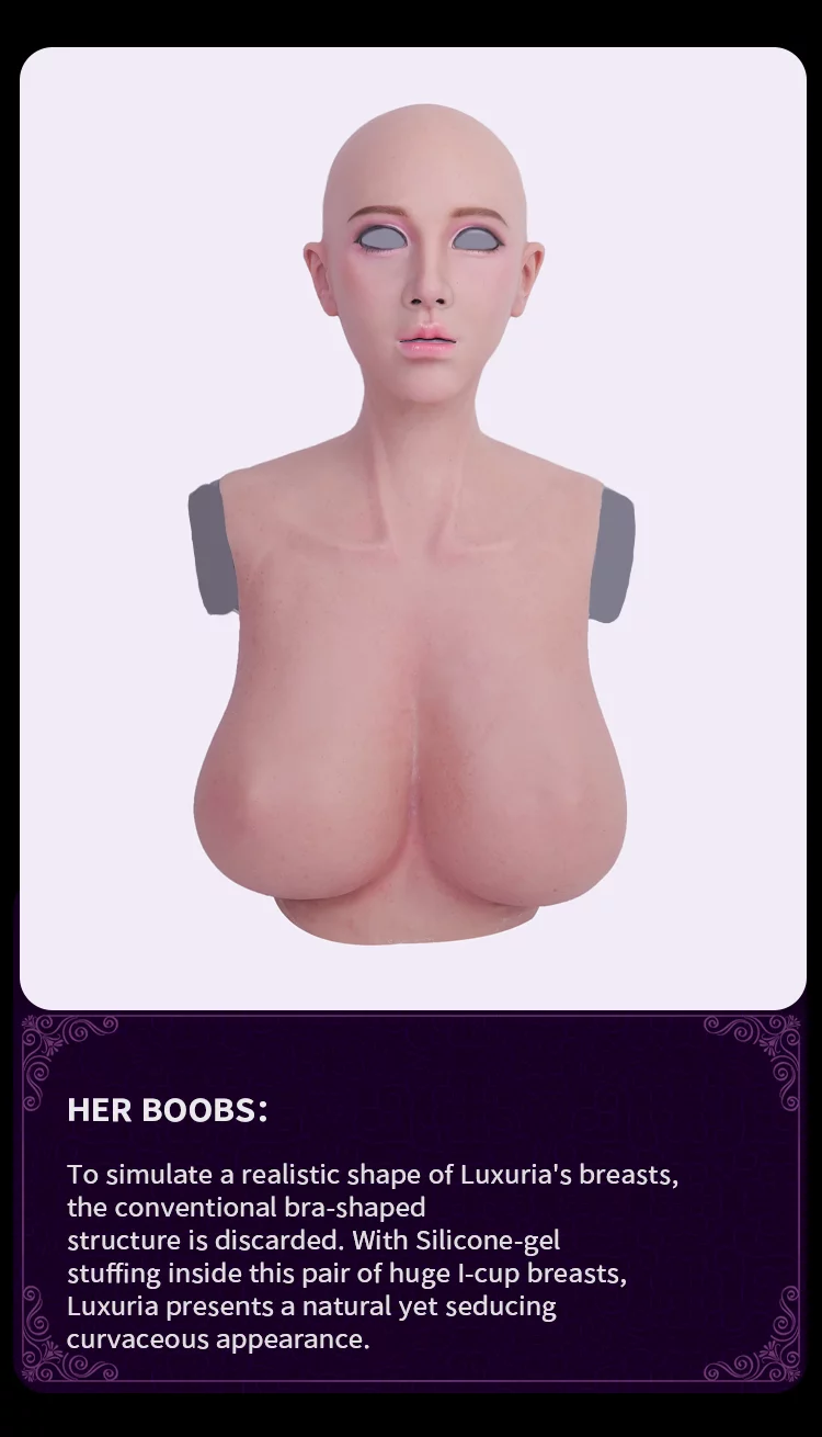 「七つの大罪」“Human Luxuria”愛と欲望の化身　高品質シリコンフィメールマスク　爆乳 I Cupおっぱい一体型　高弾性綿＆シリコン充填胸　メイク付き　超リアル　正規品保証　CDCOSER通販　全国送料無料-4