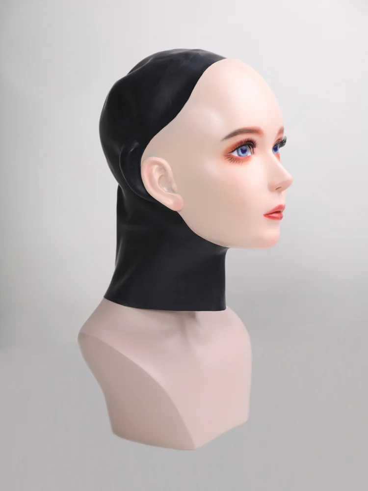 “Furgie”フィメールドールマスク　黒いラテックス　メイク付き　高品質　Female Doll Mask　正規品保証　CDCOSER通販　全国送料無料-7