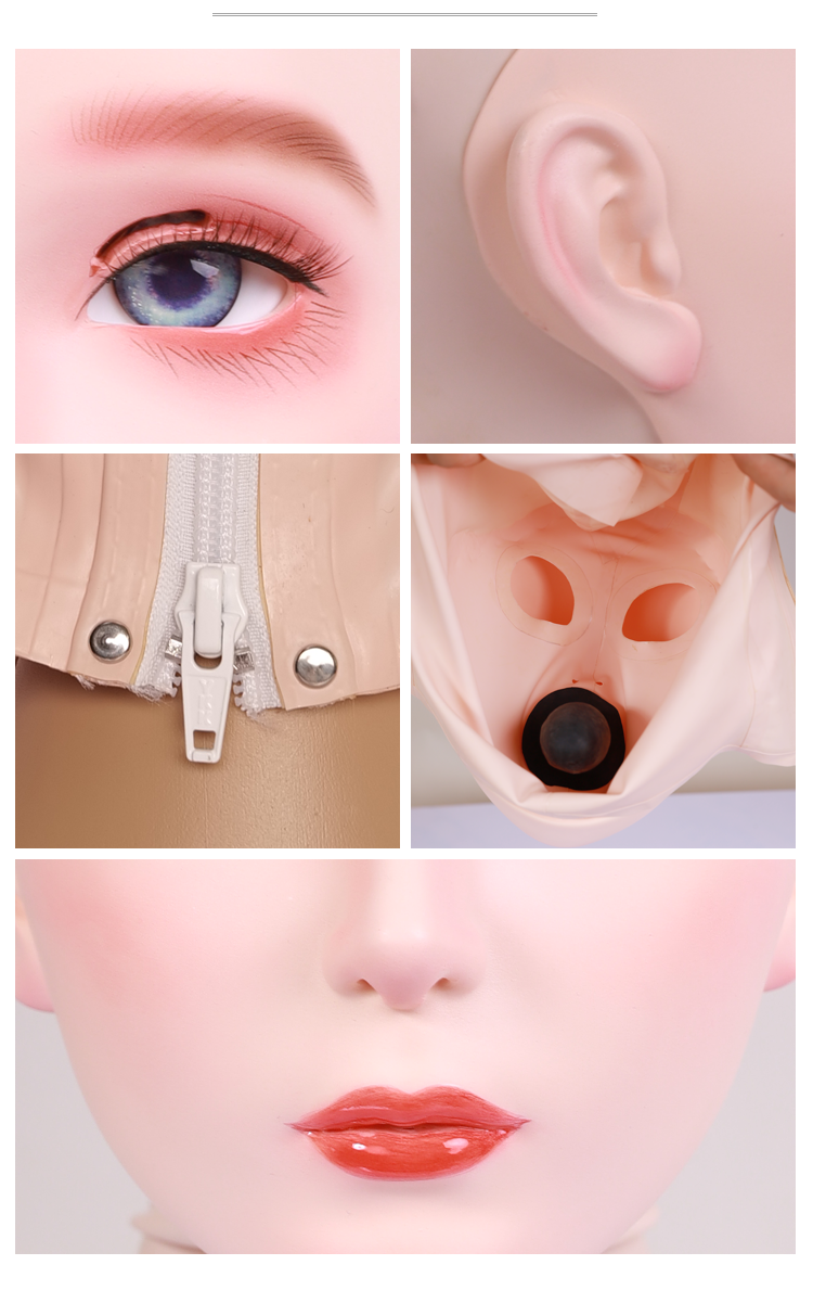 高品質フィメールドールマスク“Furgie”　肌色ラテックス　メイク付き　Female Doll Mask　正規品保証　CDCOSER通販　全国送料無料-12