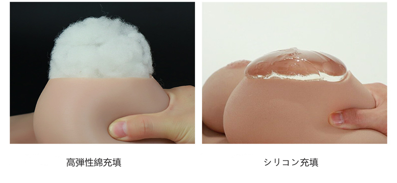 Sカップ　八字型シリコンバスト　超リアルおっぱい　高弾性綿／シリコン充填　医療用シリコン素材　躍動感ある乳揺れ　収縮性良く　女装グッズ　男の娘　クロスドレス　豊胸　性転換のシリコン胸-3