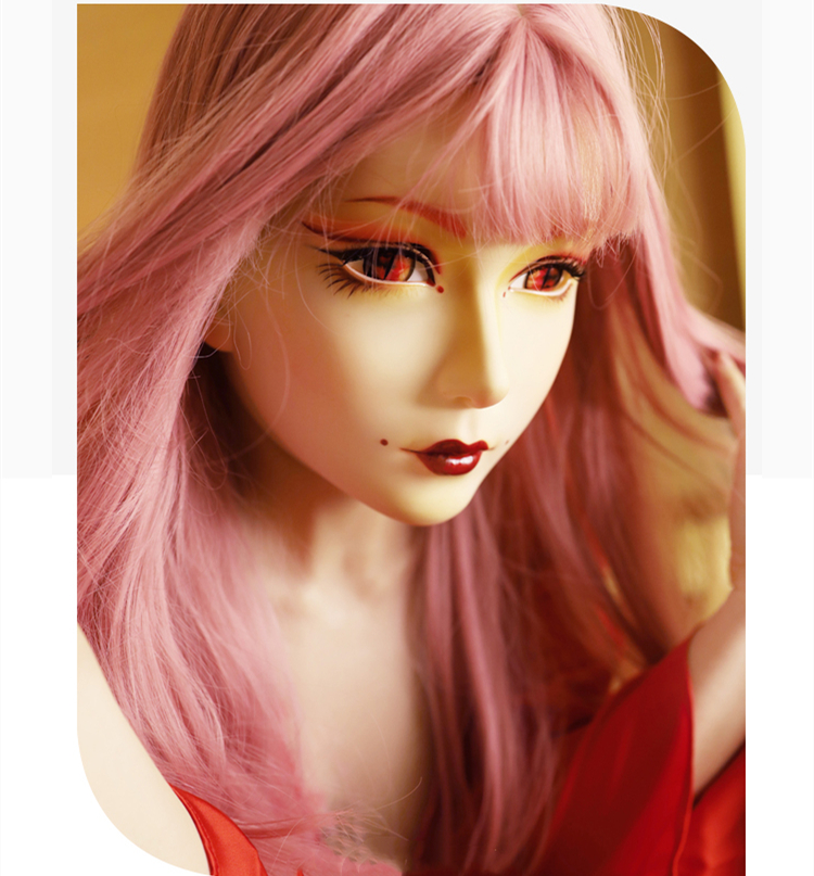 高品質“Furgie”花魁体験　メイク付き　フィメールドールマスク　半面／フルヘッドマスク　後頭部ラテックス　Female Doll Mask　正規品保証　CDCOSER通販　全国送料無料-1