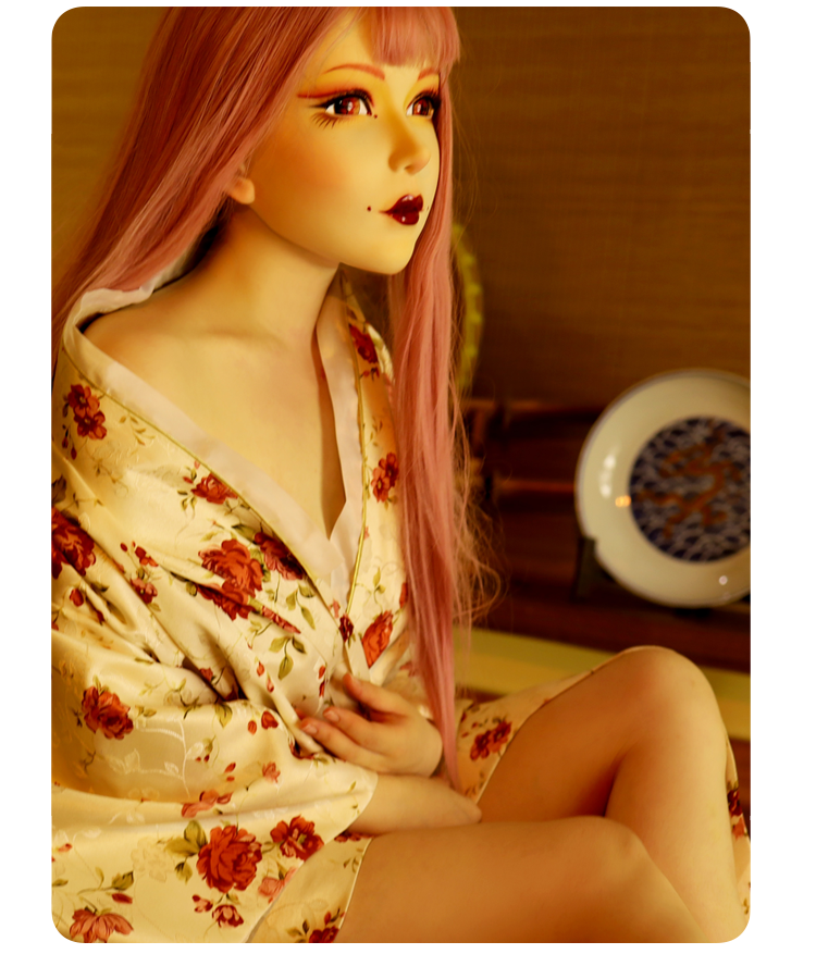 高品質“Furgie”花魁体験　メイク付き　フィメールドールマスク　半面／フルヘッドマスク　後頭部ラテックス　Female Doll Mask　正規品保証　CDCOSER通販　全国送料無料-10