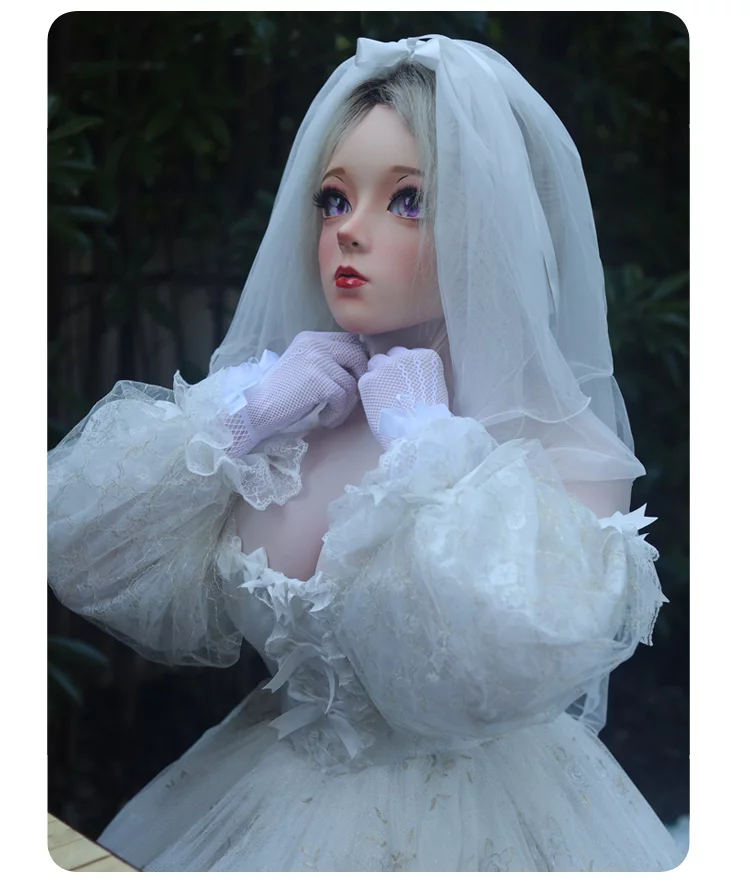 高品質フィメールドールマスク　MR5“姫菲”　アニメマスク　メイク付き　半面／フルヘッドマスク　後頭部ラテックス　Female Doll Mask　正規品保証　CDCOSER通販　全国送料無料-10