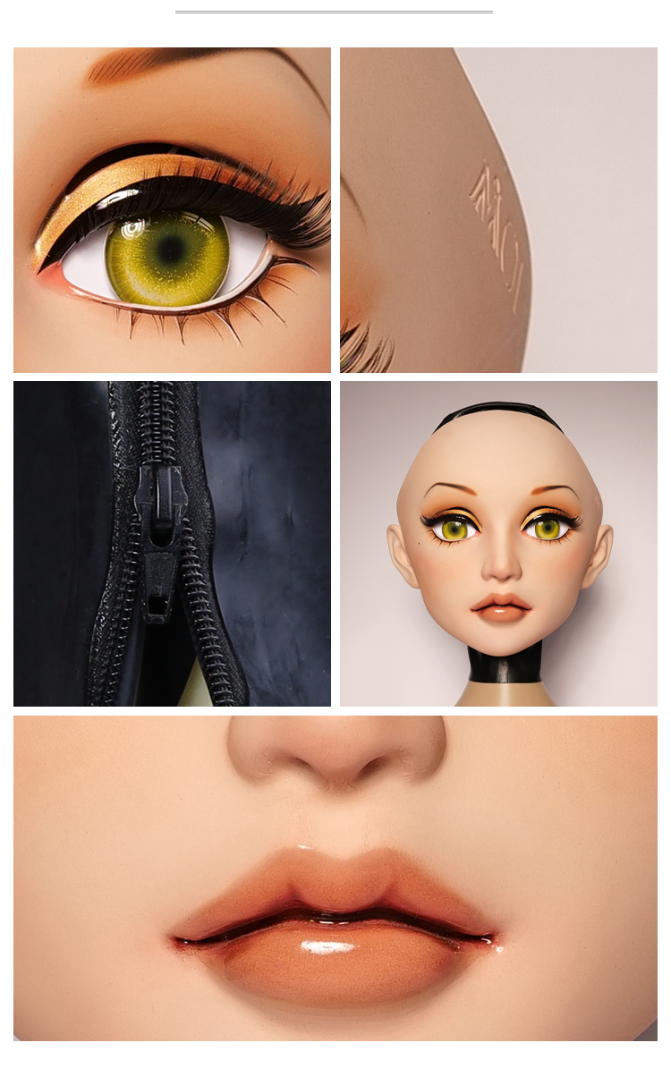 高品質フィメールドールマスク“Parker”　アニメマスク　メイク付き　フルヘッドマスク　後頭部ラテックス　Female Doll Mask　正規品保証　CDCOSER通販　全国送料無料-8