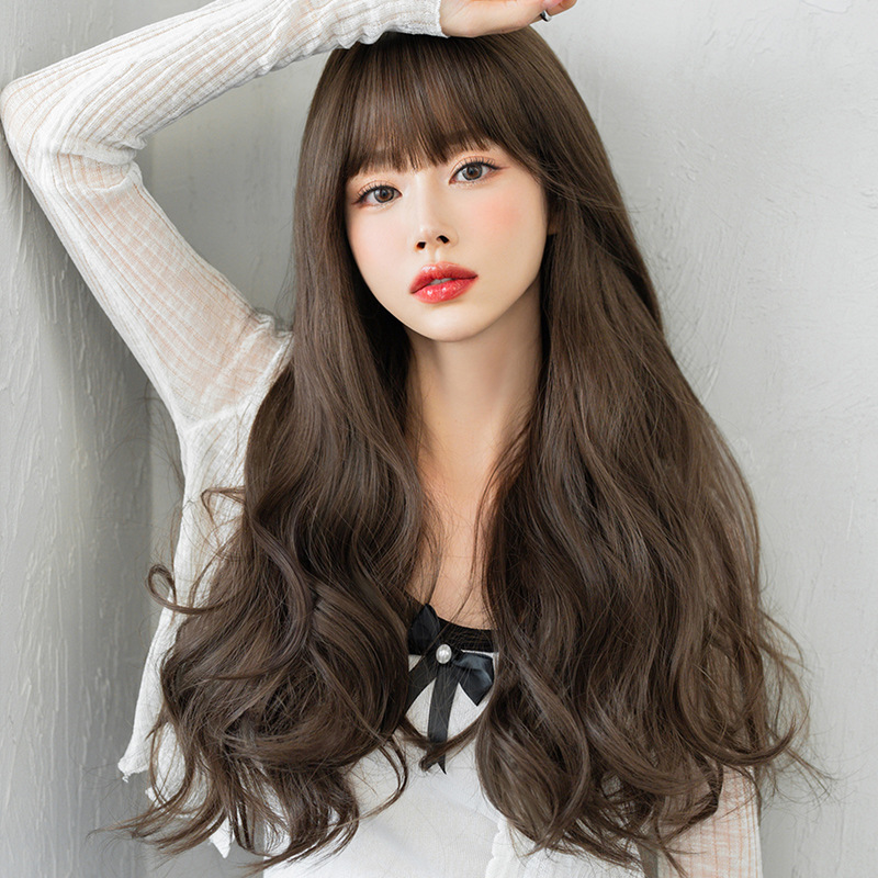 高品質　フルウィッグ　スーパーロング　カール　長さ62cm　人工頭皮　通気性が抜群　ヘアネット付き　レディース　小顔　普段使い　男の娘　女装体験用かつら　お勧め-2