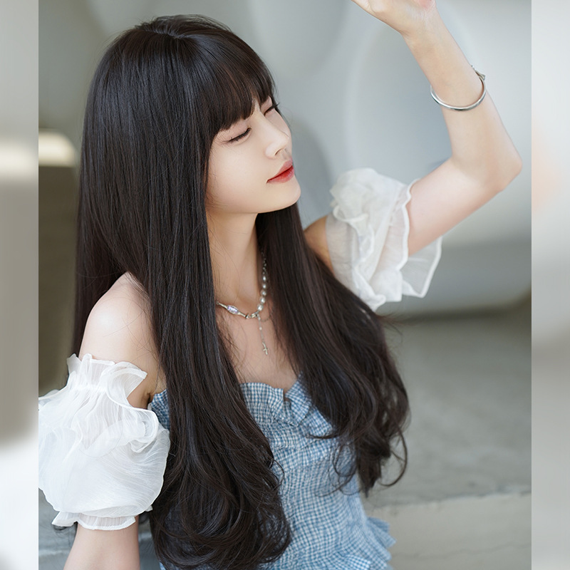 大人気　黒茶色　フルウィッグ　レディース　スーパーロング 　カール 　長さ65cm　人工頭皮　通気性が抜群　ヘアネット付き　かつら　自然　普段使い　男の娘　女装体験用ウイッグ　お勧め-3