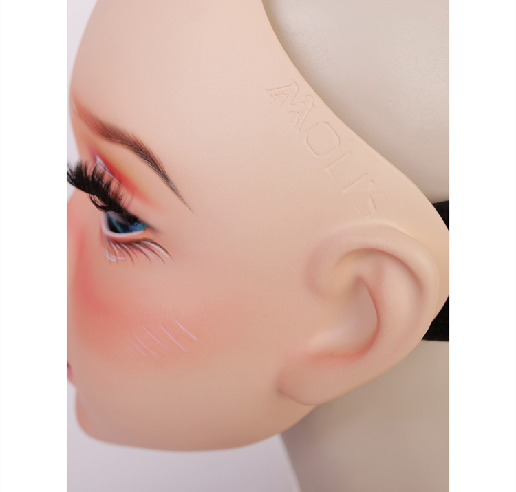 高品質フィメールドールマスク“Cherrie”　可愛い猫系　メイク付き　半面／フルヘッドマスク　後頭部ラテックス　Female Doll Mask　正規品保証　CDCOSER通販　全国送料無料-3