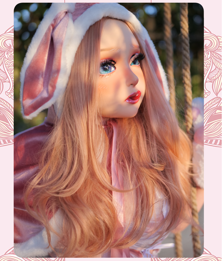 高品質フィメールドールマスク“Cherrie”　可愛い猫系　メイク付き　半面／フルヘッドマスク　後頭部ラテックス　Female Doll Mask　正規品保証　CDCOSER通販　全国送料無料-13