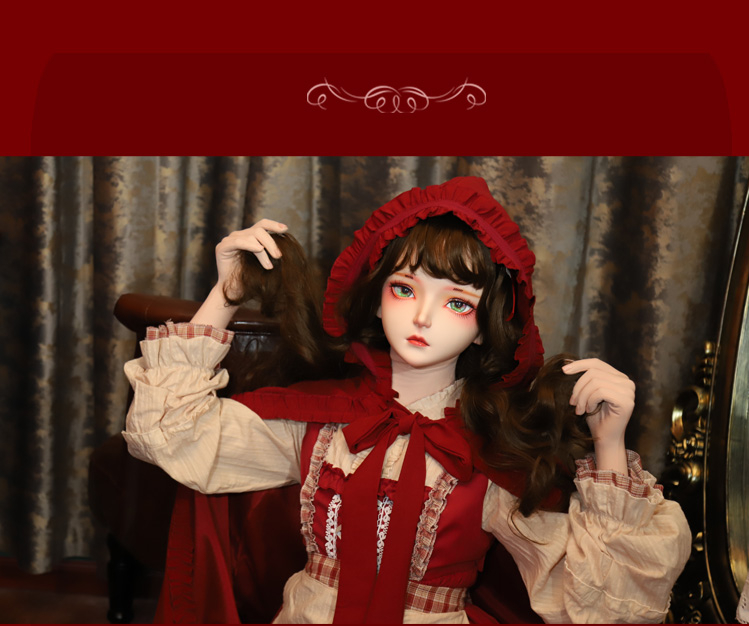 高品質　可愛いフィメールドールマスク　黒曜　二次元美少女　樹脂製　メイク付き　ハーフマスク　Female kigurumi Mask　正規品保証　CDCOSER通販　全国送料無料-2