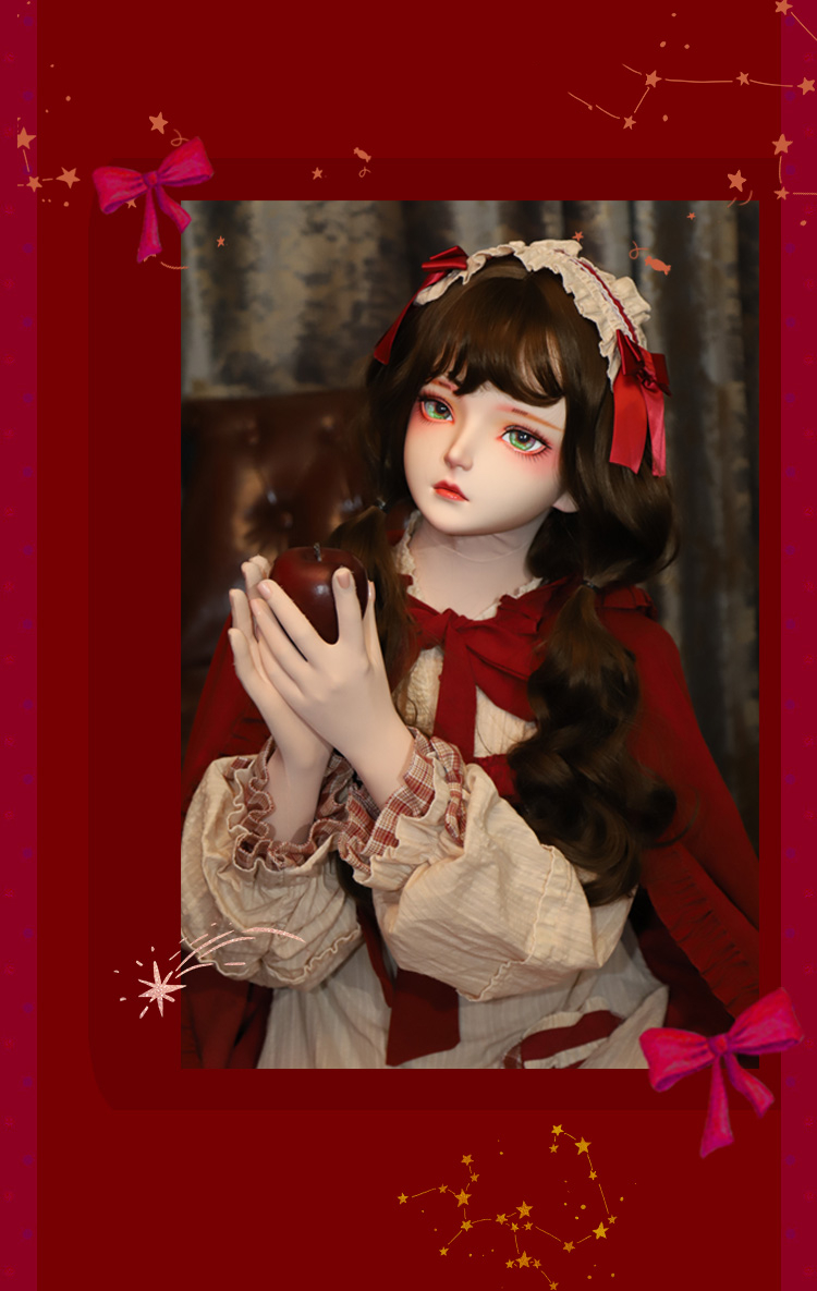 高品質　可愛いフィメールドールマスク　黒曜　二次元美少女　樹脂製　メイク付き　ハーフマスク　Female kigurumi Mask　正規品保証　CDCOSER通販　全国送料無料-5