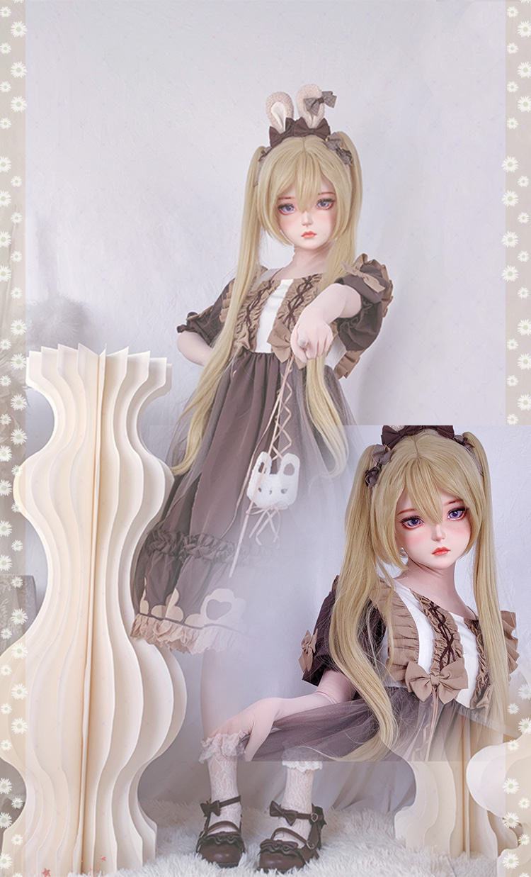 高品質　可愛いフィメールドールマスク　黒曜　二次元美少女　樹脂製　メイク付き　ハーフマスク　Female kigurumi Mask　正規品保証　CDCOSER通販　全国送料無料-13