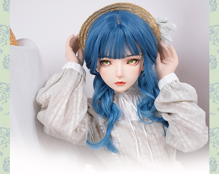 高品質　可愛いフィメールドールマスク　黒曜　二次元美少女　樹脂製　メイク付き　ハーフマスク　Female kigurumi Mask　正規品保証　CDCOSER通販　全国送料無料-16