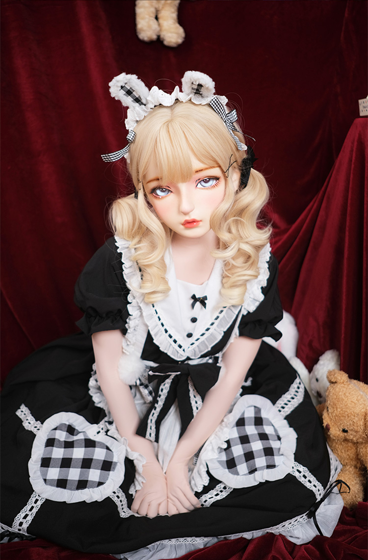 高品質　可愛いフィメールドールマスク　白童　二次元美少女　樹脂製　メイク付き　ハーフマスク　Female kigurumi Mask　正規品保証　CDCOSER通販　全国送料無料-17