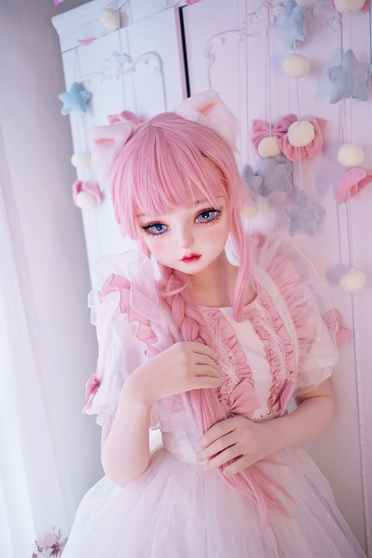 高品質　可愛いフィメールドールマスク　軟軟　二次元美少女　樹脂製　メイク付き　ハーフマスク　Female kigurumi Mask　正規品保証　CDCOSER通販　全国送料無料-5