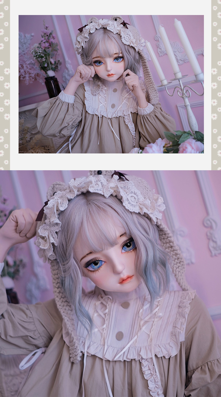 高品質　可愛いフィメールドールマスク　軟軟　二次元美少女　樹脂製　メイク付き　ハーフマスク　Female kigurumi Mask　正規品保証　CDCOSER通販　全国送料無料-17