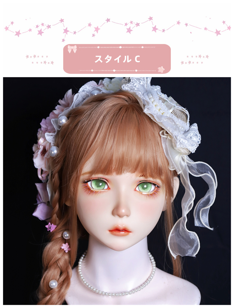 美少女　Female kigurumi Mask　高品質樹脂製　ハーフマスク　可愛い顔　フィメールドールマスク　メイク付き　正規品保証　CDCOSER通販　全国送料無料-5