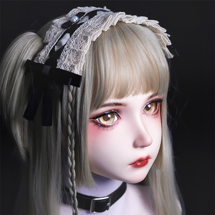 美少女　Female kigurumi Mask　高品質樹脂製　ハーフマスク　可愛い顔　フィメールドールマスク　メイク付き　正規品保証　CDCOSER通販　全国送料無料-8