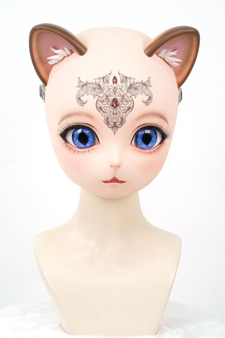 HIDOLLS大人気の動物シリーズ　可愛い猫顔　HD04　Lilith　リリス　猫頭　キグルミマスク　ビューティーメイク付き　正規品保証-6